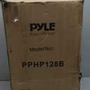 Pyle Portable Bluetooth PA Speaker System - 800W 12 Inch Outdoor Speaker with Built-In Party Lights - USB/SD Card Reader, FM Radio, Extendable Handle w/ Wheels - Includes Wired Microphone & Remote