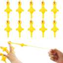 10 Pack Slingshot Chicken,Slingshot Chicken Rubber Chicken Flick Chicken Flying Chicken,Funny Christmas, Flingers Stretchy Game for Boys and Girls Party Favor School Activity Fun Present