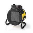 NEDIS Fan Heater | 1000/2000 W | Adjustable Thermostat | 2 Heat Settings | Integrated Handles | Yellow [Energy Class C]