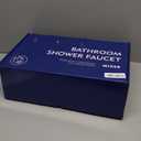 Matte Black 3 Handles Shower Faucet Set with Tub Spout Bathtub Shower Faucets Combo Set Shower System Complete Tub and Shower Trim Kit Shower Fixtures