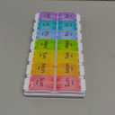 MOLN HYMY Large Pill Organizer 2 Times a Day, AM PM Pill Box 7 Day, 14 Dividers 2 Week Medicine Pill Organizer with Easy Push Button for Medication, Vitamins, Fish Oils, Supplements