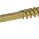 Lag Screws 4 Inch, Structural Wood Screw #14x 4, 98-PCS Heavy Duty Construction Screw, Rust Resistant, Washer Head, Black Coated Exterior Wood (98, Bronze, #14 x 4)