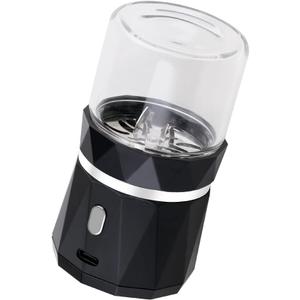 Small Portable Cordless Electric Pill Crusher Fine Powder for Elderly - Battery Operated Pill Grinder for Multiple Pills, Small and Large Medication and Vitamin Tablets - Suitable for Travel (Black)