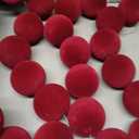 2 Pcs 9 ft Christmas Velvet Ball Garland 3.15 Inch Burgundy Ornaments Garland Xmas Hanging Balls Decorations for Tree Home Indoor Outdoor Mantel Holiday Party Accessories (2, 9 Ft, 3.15 Inch)