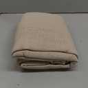 RYB HOME Semi Sheer Curtains - Linen Textured Fabric Privacy Sheer Light Filtering Window Decor for Bedroom Kitchen Bath Kids Nursery, Beige, Wide 52 x Long 45 inch, Set of 2