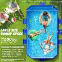 StarOcean 2026 Large Foldable Pool,Non-Inflatable Swimming Pool for Kid,Adult Collapsible Pool Hard Plastic,Overthickened Extra Large Foldable Pool,Portable Folding Kid Pool for Backyard,118"x73"x20"