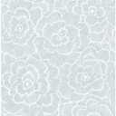 NuWallpaper Saraya Peel and Stick Wallpaper Blue: Removable Vinyl, Self-Adhesive, Solid Pattern, 28.2 Sq Ft Coverage
