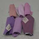 KeaBabies 8-Pack Organic Baby Bandana Bibs for Girls - Super Absorbent Triangle Baby Bibs for Drooling and Teething Infant, 100% Cotton Extra Soft for Newborn, Infant 0-36 Months (Lilac)