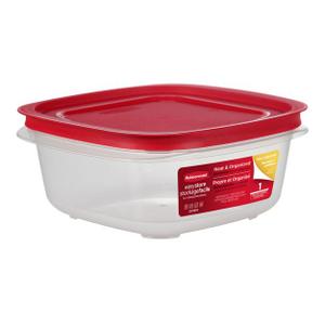 Rubbermaid Easy Store Square Food Storage Container Red