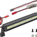 RC Light Bar 25 LED 4.5 Inch Aluminum RC Lights RC Crawler Accessories for Axial SCX10 Traxxas TRX4 TRX4M Arrma Senton Redcat GEN7 1/10 1/18 Scale Rock Crawler Truck RC Car Roof Light Kit
