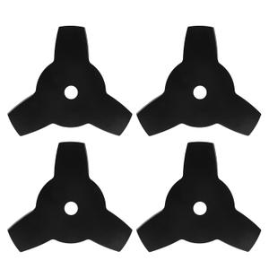 4-Pack Brush Cutter Blades 10 Inch 3T Teeth Lawn Mower Replacement Blades Compatible with Trimmers for Thick Weeds and Shrubs
