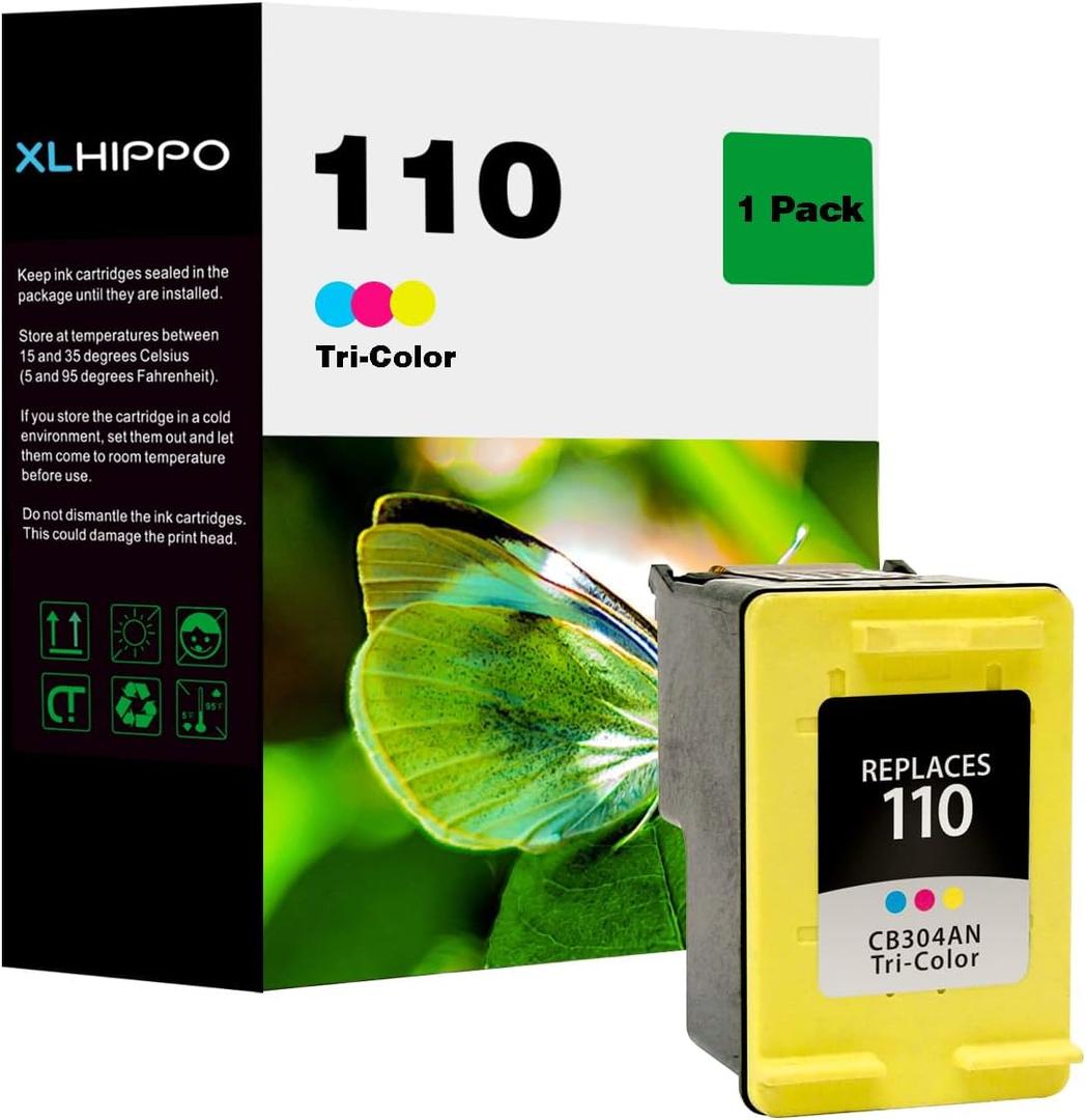 110XL 110 Ink Cartridge Replacement for HP 110 Tri-Color Ink Cartridge (CB304AN) HP110 Tricolor Works on Photosmart A310 A432 A612 A616 A617 A512 A516 A536 A440 A444 A447 Printer 110XL 110 Ink Cartridge Replacement for HP 110 Tri-Color Ink Cartridge (CB304AN) HP110 Tricolor Works on Photosmart A310 A432 A612 A616 A617 A512 A516 A536 A440 A444 A447 Printer