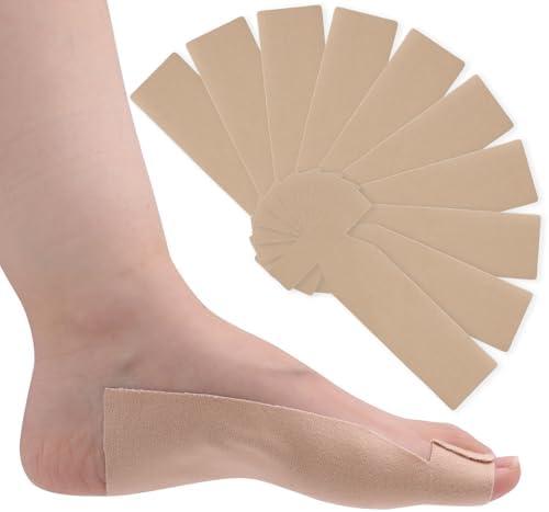 9Pcs of Turf Toe T-Straps - Moleskin Splints for Big Toe Injuries - Adhesive Toe Straighteners Turf Toe Wrap Elastic Tape