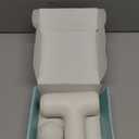 PEKJI Plastic Massage with 6 Speeds and 4 Massages Heads Mini Massage Quiet Powerful Deep Tissue Back Massager(White)