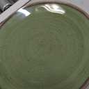 Retreat Pottery Green newWave Microwave Safe Premium Melamine Dinner Plate, Set of 6, 10.5"