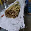6 Feet Long Natural Thick Bamboo Poles - 1.5in - 2in Wide - Pack of 2 (Beige)