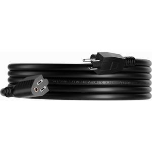 16/3 10 FT Outdoor Extension Cord Waterproof, Weatherproof & Flame Retardant Black 3 Prong Power Cord Outside for Lawn & Garden, 13 Amps 1625 Watts 125 VAC 16AWG SJTW, ETL Listed