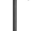 HarJue S Shaped Shower Arm, High Rise Shower Head Extension Pipe Standard 1/2" Connection with Flange, Awesome Shower Experience-Stainless Steel Bathroom Accessory(10 Inch S Shape, Matte Black)