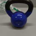 Yes4All Kettlebell, 6.8 KG LB Vinyl Coated Cast Iron Strength Training Kettlebells for Home Gym Exercises, Fitness, Full Body Workout Equipment, Push Ups, and Grip Strength