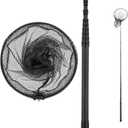 9ft/11.15ft Extra Long Fishing Net with Telescoping Handle, 11.15ft/133.8"