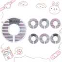 5 pack Baby Closet Dividers Set of 7 - Clothes Organizer Toddler Hanger, Nursery Organization for Newborn Clothing