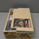 Wooden Pizza Toy, Montessori Pretend Play Toys, Wooden Pizza Counter Playset, Play Food and Accessories, Cooking Pretend Play Toys for Boys Girls Age 3+