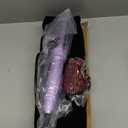 1.5 Inch Thermal Brush Blowout with 5 Temp Settings, Universal Voltage Hair Curling Iron, Ceramic Ionic Thermal Round Curling Brush Suitable for Medium and Long Hair, Purple