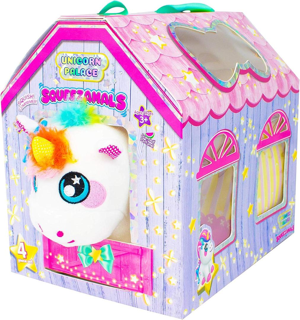 Squeezamals Plush Unicorn Palace