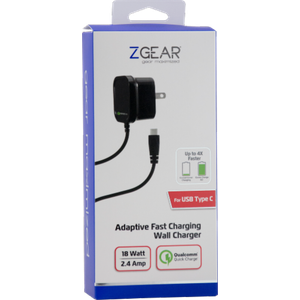 ZGear Quick Charge USB-C Wall Charger - Black, 1 ct 