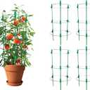 Adjustable Tomato Plant Support Cages. 4 Pack 36 Inch Tomato Plant Stakes for Climbing Plants,VegetablesFlowersFruit.