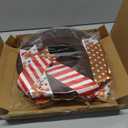 CiyvoLyeen Gingerbread Christmas Tree Topper, Brown Top Hat with Fabric Snowflakes Boy & Girl Cookies Gingerbread House Ornament Bows, Winter Holiday Xmas Home Decor, 3D Festive Wreath Attachment Gift