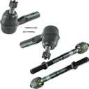 TRQ Front Inner and Outer Tie Rod Set Compatible with 2006-2012 Chevrolet Colorado GMC Canyon 2006 Isuzu i-350 2007-2008 i-370