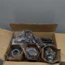 EDISHINE 70IN Farmhouse Floor Lamps for Living Room, Dimmable Industrial Tall Standing Lamps 3 LED Edison Bulbs Included, Diamond-Shaped Cage, Rustic Tree Corner Light for Bedroom, Office, Black