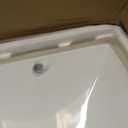 Undermount Bathroom Sink Rectangle, Hugsleek Interior Bowl Size 18 x 13 inch White Porcelain Ceramic Vessel Sink Under Counter Exterior Size 20x15in Rectangular Bath Sink Basin Lavatory Fireclay