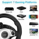 NBCP Racing Wheel with 270/900 Rotation, PC Steering Wheel with Pedals, Dual-Motor Vibration & Gear Shifter for Xbox Series X|S, Xbox One, PS4, PS3, PC, Switch, Xbox 360 Driving Sim Experience