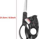 Professional Laser Guided Sewing Scissors for Home Craft Wrapping Gift Fabric Sewing Cut Straight Fast for Fabric Paper Crafts | Upgraded Ergonomic Handle