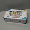 Busy Board Montessori Toys for 1 2 3 Year Old, Wooden Toddler Sensory Toy Busy Board with LED Lights Sound Switch, Toddlers Activity Travel Toy, Steering Wheel Toddler Toys Christmas Gift for Boy Girl