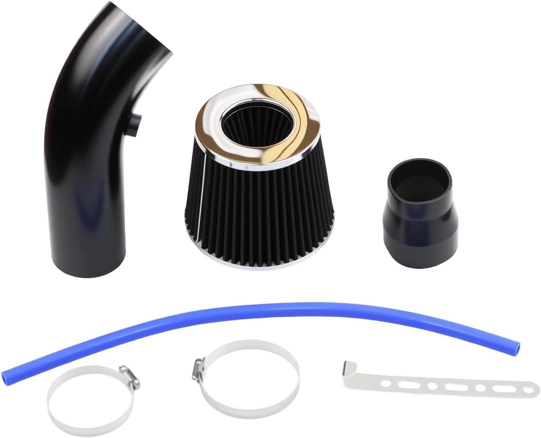 Air Intake Pipe 76mm 3inch Universal Aluminum Cold Air Intake Pipe, Tube System 
Cold Air Intake Pipe, 76mm 3 Inch Universal Performance Car Cold Air Intake Turbo Filter Aluminum Automotive Air Filter Induction Flow Hose Pipe Kit (BLACK)
Turbo Induction Pipe Filter Hose Compatible for Car (Silver)