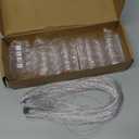 Sratte 24 Pcs Christmas Fillable Ornaments Ball Clear Plastic Ornaments DIY Craft Ball for Christmas Wedding Xmas Holiday Party Tree Decor Home(Clear,1.97 Inch)