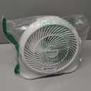 Comfort Zone 11-Inch High-Velocity Tabletop Air Circulator Fan  Quiet 3-Speed Personal Turbo Fan with 90 Adjustable Tilt & Carry Handle  Compact Desk Fan for Home, Office, or Bedroom  White