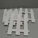 4 Pcs Christmas Tree Fence White Plastic pcket Fence for Christmas Tree Wedding Party Decoration Holiday Office Home Wedding Party Decor (100 cm in Total)