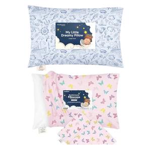 KeaBabies Toddler Pillow with Pillowcase and Toddler Pillowcase for 13X18 Pillow - 13X18 Soft Cotton Toddler Pillows for Sleeping - Toddler Pillow Case for Boy, Kids KeaBabies Toddler Pillow with Pillowcase and Toddler Pillowcase for 13X18 Pillow - 13X18 Soft Cotton Toddler Pillows for Sleeping - Toddler Pillow Case for Boy, Kids