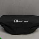 MOON LENCE High Back Folding Camping Chairs, Height-Adjustable, Widened Seat, for Beach with Anti-Sinking Feet (New Black With Feet 1 Pack)