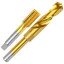 RURITKIT M20x1.5 Tap and 18.5mm Drill Bit Kit, M2 HSS Metric Drill and Tap Set, Combination of Drill and Tap Kit for Metal