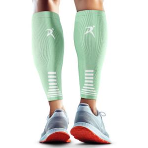 Rymora Calf Compression Sleeves for Men & Women (Ideal for Sports, Running, Shin Splints & More) (One Pair) (Mint) (Medium)
