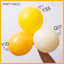 PartyWoo Mustard Yellow Balloons 127pcs Different Sizes of 36 18 12 10 5 Inch Yellow Fall Balloon Arch Kit for Birthday Engagement Baby Shower Bee Sunflower Little Cutie Party Decorations Yellow-Y10
