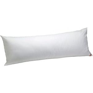 AllerEase 100% Cotton Allergy Medium Density Body Pillow, 20" x 54"-Breathable, Hypoallergenic Fiber Fill, Barrier Protection Against Household Allergens, Allergist Recommended, White