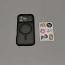 TOCOL for iPhone 17 Pro Case, Compatible with Magsafe, Built-in Magnetic Ring, Full Camera Protection, Drop Protection, Translucent Matte Phone Case for iPhone 17 Pro 6.3 inch (Black)