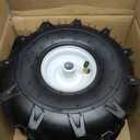 11x4.00-4" Tiller Tire and Wheel, 3/4" Axle Size, 3-1/8" Centered Hub, Compatible with Craftsman & Troy-Bilt Tiller Replacement, 2 Pack-11x4.00-4