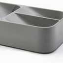 Joseph Joseph DrawerStore Compact Utensil Organizer For Kitchen Drawer Silverware, Flatware Tray, Small, Grey
